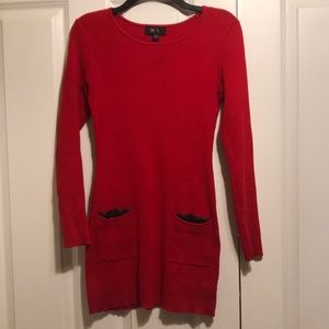 BCX Ripped Long Sleeve Dress
